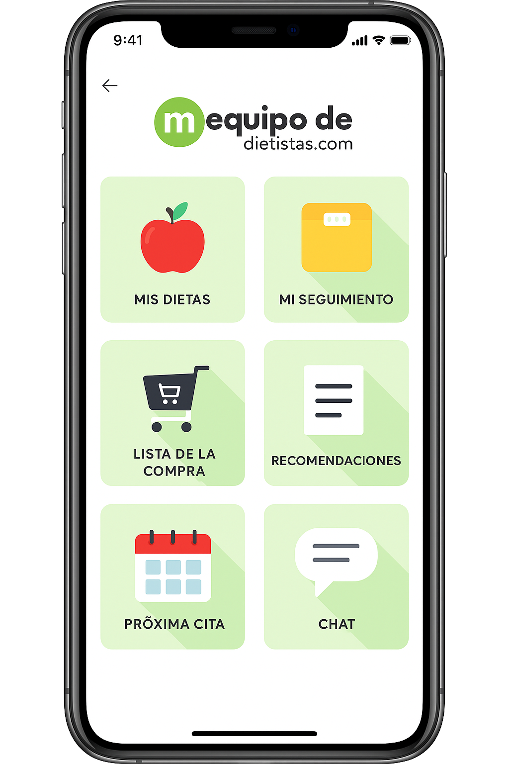 App Mi Equipo de Dietistas